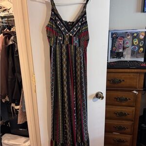 Multicolor Bohemian Maxi Dress
